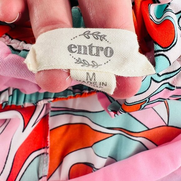 Entro Groovy Baby Tiered Women's Dress size Medium with Pockets - Picture 4 of 8